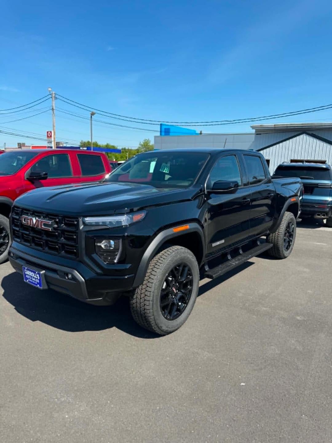 2026 GMC Canyon Elevation in Onyx Black — front three-quarter view