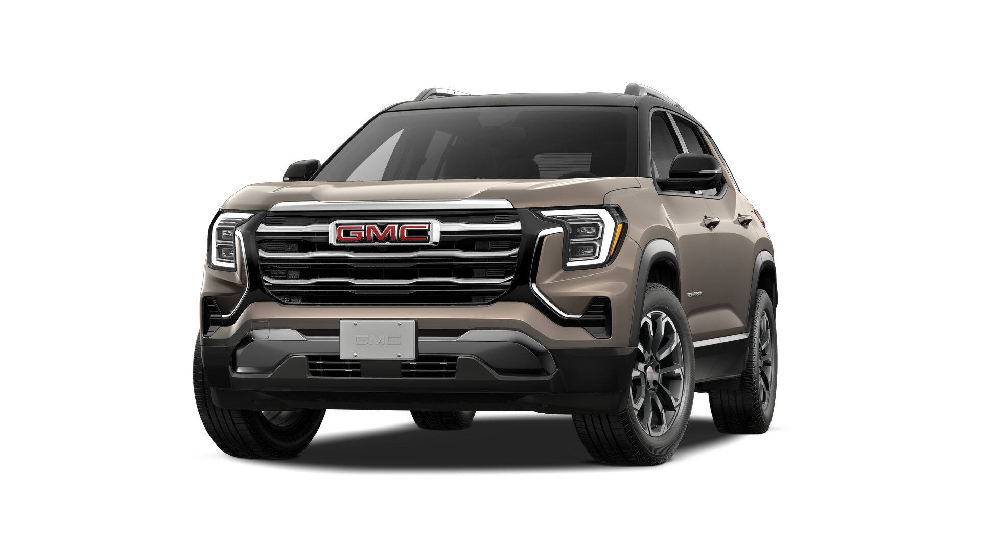 2027 GMC Terrain AWD Elevation in Riverstone Metallic — front three-quarter view