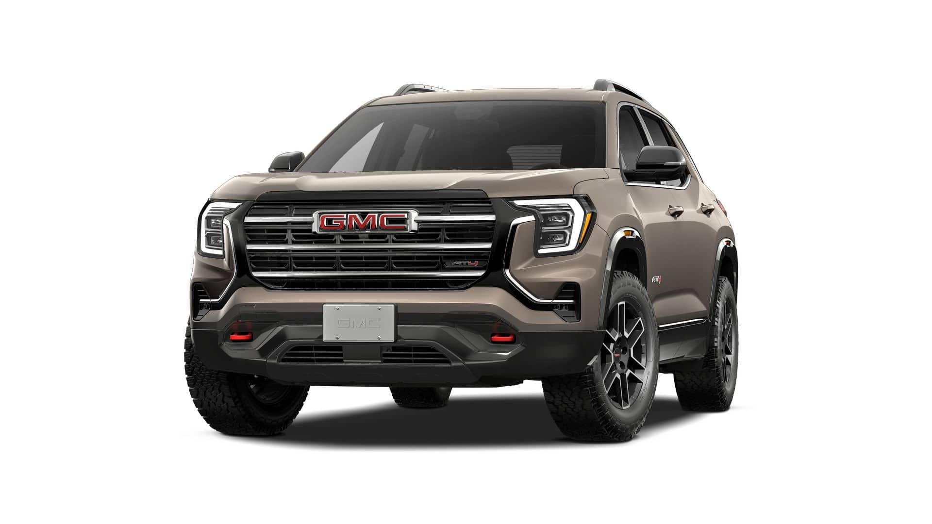 2027 GMC Terrain AWD AT4 in Riverstone Metallic — front three-quarter view