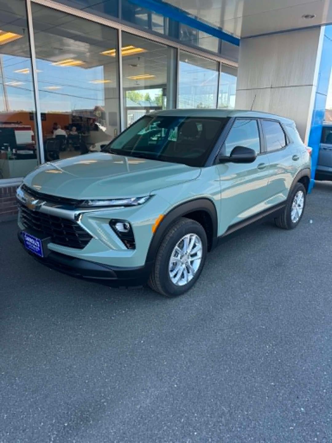 2026 Chevrolet Trailblazer LS in Cacti Green — front three-quarter view