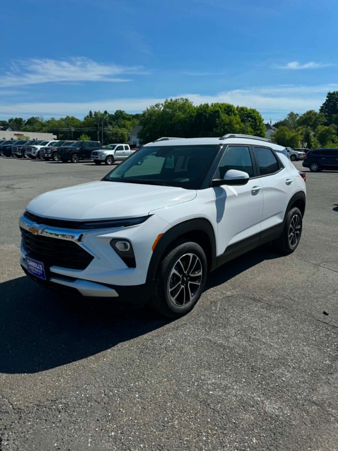 2026 Chevrolet Trailblazer LT in Summit White — front three-quarter view
