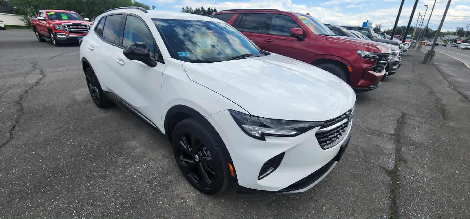 2023 Buick Envision AWD 4dr Preferred in Summit White — front three-quarter view